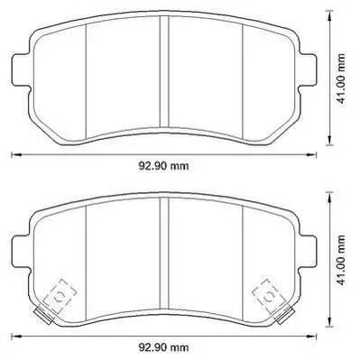 Гальмівні колодки зад. Hyundai Accent/Kia Rio/Ceed 05- (mando) Jurid 572590J (фото 1)