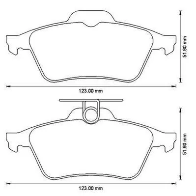 Гальмівні колодки зад. Focus 04-/C-Max 07-/Mazda 3 03-/Laguna III 07-/Camry 01- (ATE) Jurid 573186J (фото 1)