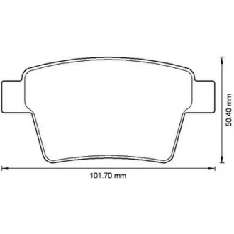 Гальмівні колодки зад. Mondeo 3 00-07 (Bosch) Jurid 573218J