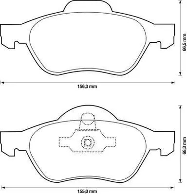 Гальмівні колодки пер. Renault Megane/Scenic/Clio 02- (ATE) Jurid 573244J (фото 1)