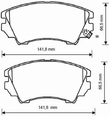 Гальмівні колодки пер. Opel Astra J 09-/Insignia 08- (Mando) Jurid 573270J (фото 1)