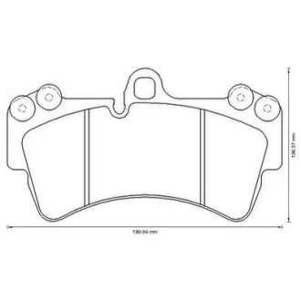 Гальмівні колодки пер. Audi Q7/Touareg/Cayenne (Brembo) Jurid 573282J