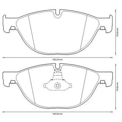 Гальмівні колодки пер. BMW 5 (F07/F10/F11)/7 (F01/F02/F03/F04) 08- (ATE) Jurid 573292J (фото 1)