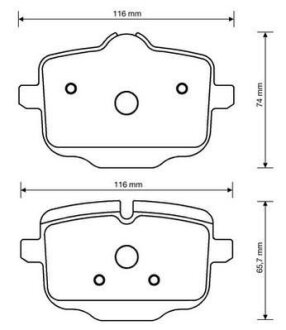 Гальмівні колодки зад. BMW 5 (F10/F11/F90/G30) 09-/X5 (G05/F95) 18- (TRW) Jurid 573353J