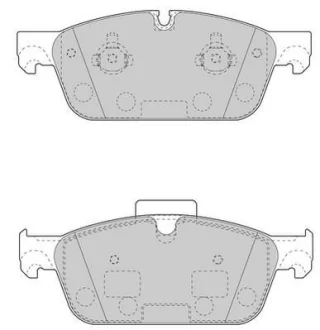 Гальмівні колодки пер. C292/W166/X166 (ATE) Jurid 573448J