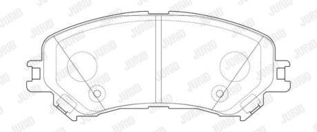 Гальмівні колодки пер. Gr. Scenic IV/Megane IV 15- (SUMITOMO) Jurid 573673J