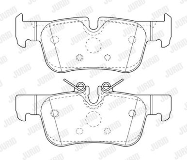 Гальмівні колодки зад. BMW 1 (F40) 19-/i3 (I01) 13-/X1 (F48) 14- (ATE) Jurid 573767J