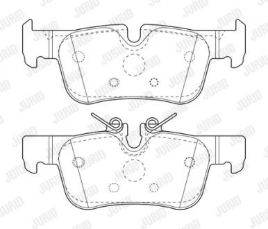 Гальмівні колодки зад. BMW 1 (F40) 19-/i3 (I01) 13-/X1 (F48) 14- (ATE) Jurid 573767J