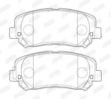 Гальмівні колодки пер. Cherokee 13- (AKEBONO) Jurid 573787J