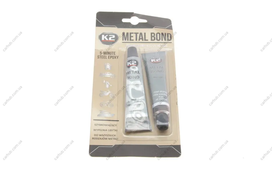 Клей двокомпонентний оксидний для металу Metal Bond (56g) K2 B116 (фото 1)
