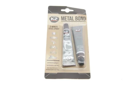 Клей двокомпонентний оксидний для металу Metal Bond (56g) K2 B116
