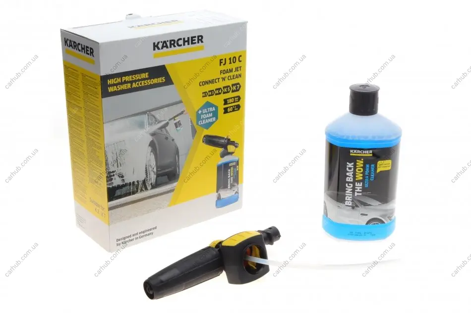 Насадка для пінної чистки Connect \'N\' Clean FJ 10C (+Ultra Foam Cleaner) 3in1 Kaercher 2.643-143.0 (фото 1)