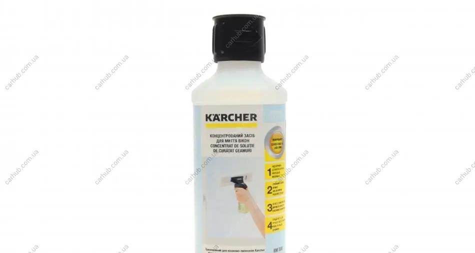 Засіб для чистки скла концентрат RM 500 (0.5L) (KV 4/WV 1/WV 2/WV 5/WV 6) Kaercher 6.295-772.0 (фото 1)