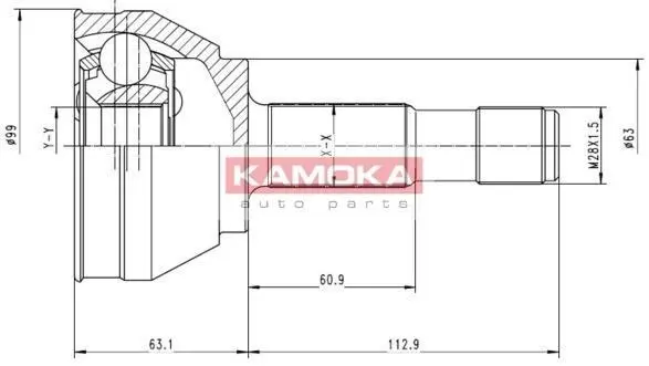 ШРУС зовнішній KAMOKA 6152 (фото 1)