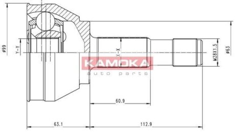ШРУС зовнішній KAMOKA 6152