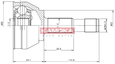ШРУС зовнішній KAMOKA 6152