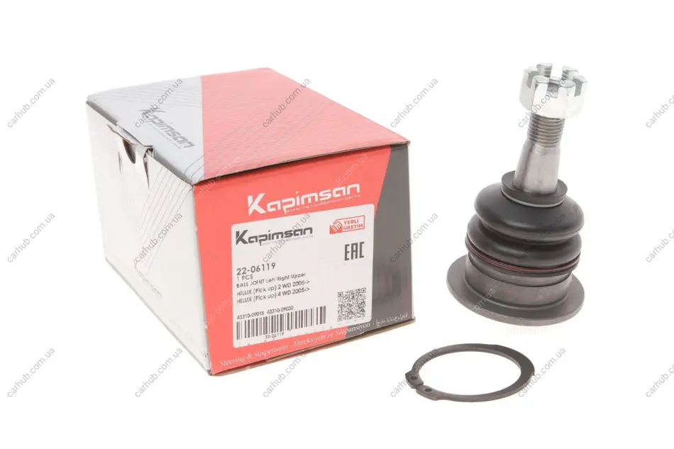Опора кульова (передня/зверху) Toyota Hilux 05- KAPIMSAN 22-06119 (фото 1)
