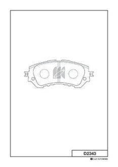 Колодки гальмівні передні на TOYOTA Yaris 05- KASHIYAMA D2343