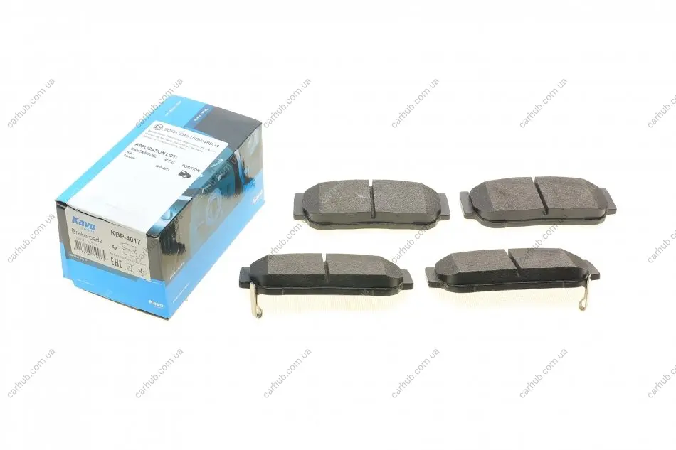 Колодки гальмівні (задні) Kia Sorento 02-11/Ssangyong Rodius 05- PARTS KAVO KBP-4017 (фото 1)