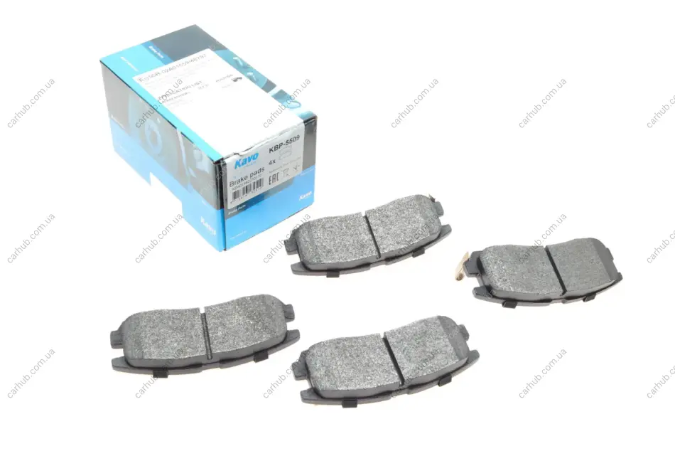 Колодки гальмівні (задні) Mitsubishi Lancer V-VII 94-13/Galant VII 92-96/Space Wagon 98-04 PARTS KAVO KBP-5509 (фото 1)