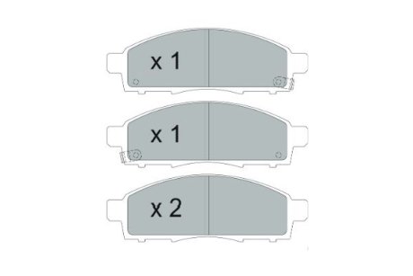 Тормозные колодки (передние) Nissan NV200 10- PARTS KAVO KBP-6599 (фото 1)