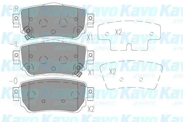 Колодки гальмівні KAVO KBP6615 (фото 1)