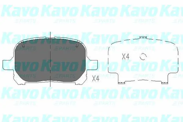 Гальмівні колодки пер. Lexus ES/Camry 91-01 KAVO KBP-9051 (фото 1)