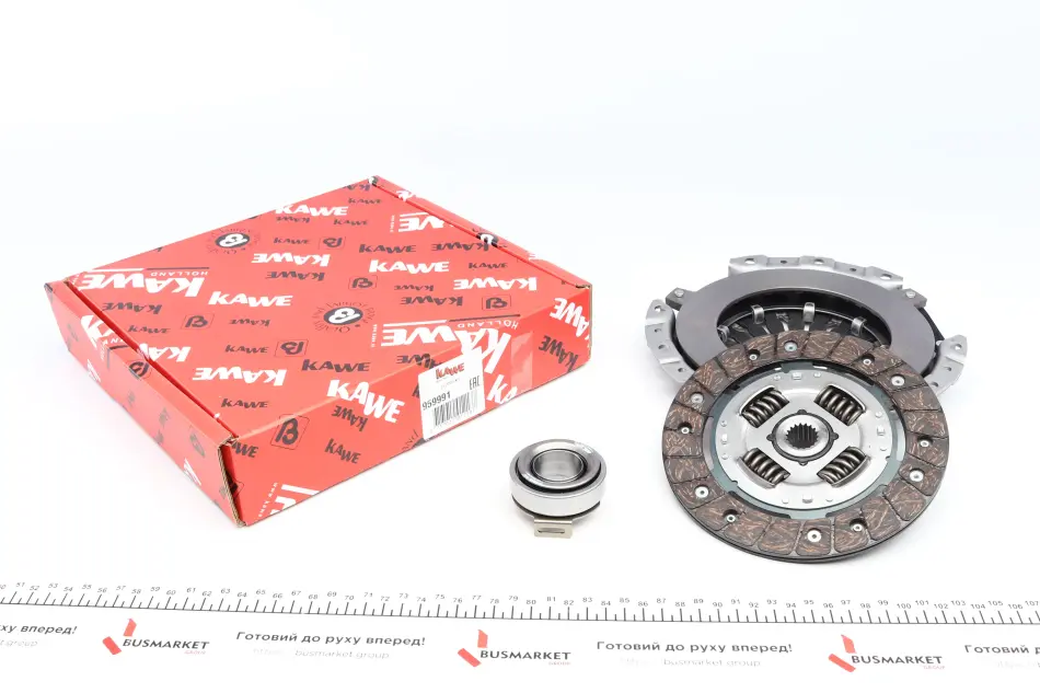Комплект зчеплення Daewoo Matiz 0.8/1.0 98- (d=170mm) (+вижимний) KAWE 959991 (фото 1)