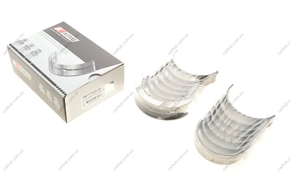 Вкладиші корінні BMW 1/2/3/4/5/6/7/X1/X2/X3/X4/X5/X6 (N51/N52/N53/N54/N55) 3.0 04- (+0.25) KING King MB7776SI0.25 (фото 1)