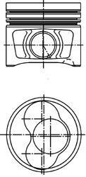 Поршень VW Caddy III/Passat 2.0 TDI 03-09 (81.01mm/STD/cyl.1-2) KOLBENSCHMIDT 40408600