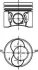 Поршень Audi A3/Skoda Fabia II/VW Caddy III/Golf V 1.9 TDI 03-10 (79.51mm/STD) (1-2 циліндр) KOLBENSCHMIDT 40421600 (фото 1)