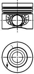 Поршень VW T5/T6 2.0 TDI 09-19 (81.51mm/+0.50) KOLBENSCHMIDT 40558620