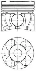 Поршень OPEL 1,7 CDTI 79,00 STD A 17 DTJ KOLBENSCHMIDT 41071600 (фото 1)