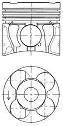 Поршень OPEL 1,7 CDTI 79,00 STD A 17 DTJ KOLBENSCHMIDT 41071600