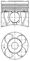 Поршень Opel Astra H/J/Zafira B 1.7 CDTI 03- (79.50mm/+0.50) KOLBENSCHMIDT 41071620