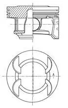 Поршень 79,5 (+0,50) CHEVROLET AVEO, CRUZE, TRAX OPEL ASTRA H, ASTRA H CLASSIC, ASTRA H GTC, ASTRA J, INSIGNIA A, MOKKA / MOKKA X, ZAFIRA B 1.6/1.6ALK/1.6LPG 10.06- KOLBENSCHMIDT 41 492 620 (фото 1)