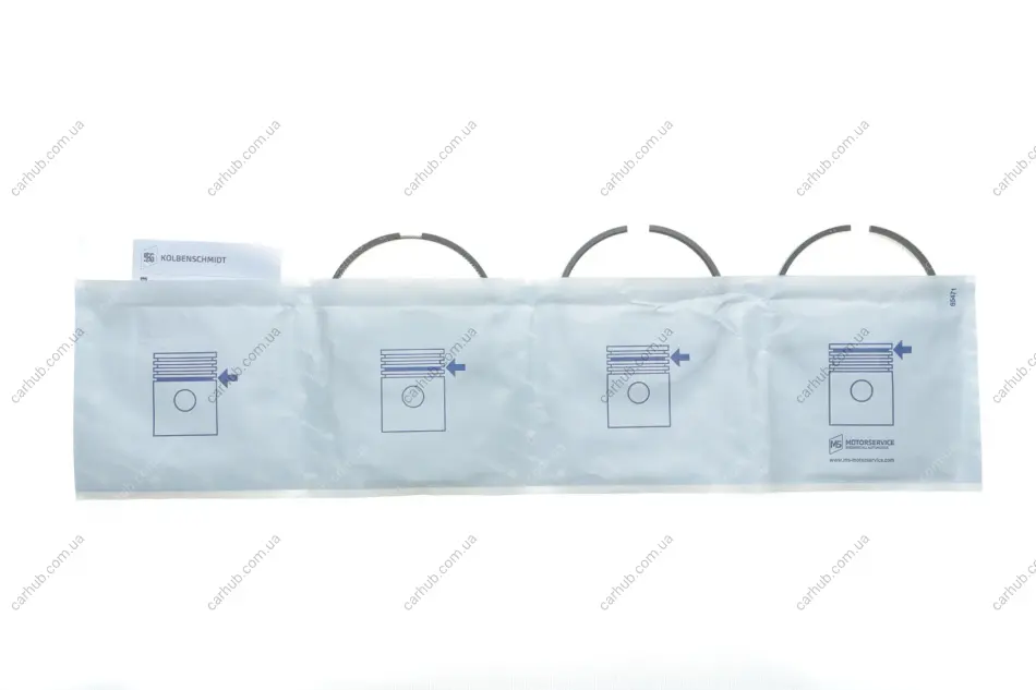 Кільця поршневі MB Vario 4.3TDI (102.00mm/STD) (3-2.5-4) KOLBENSCHMIDT 800037110000 (фото 1)