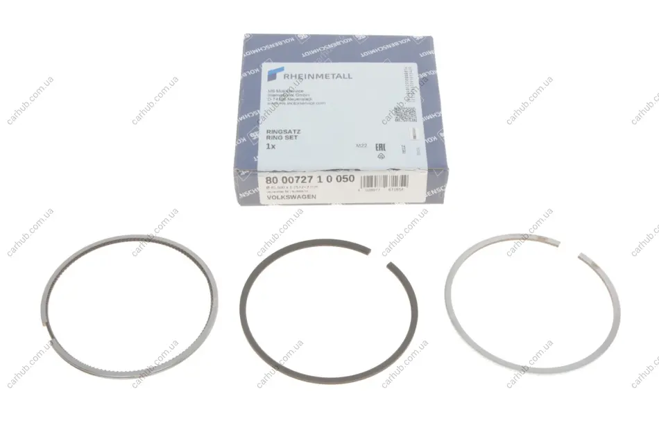 Кільця поршневі VW Caddy III/IV/Crafter/T5/T6 2.0 TDI 10- (81.5mm/+0.50) KOLBENSCHMIDT 800072710050 (фото 1)