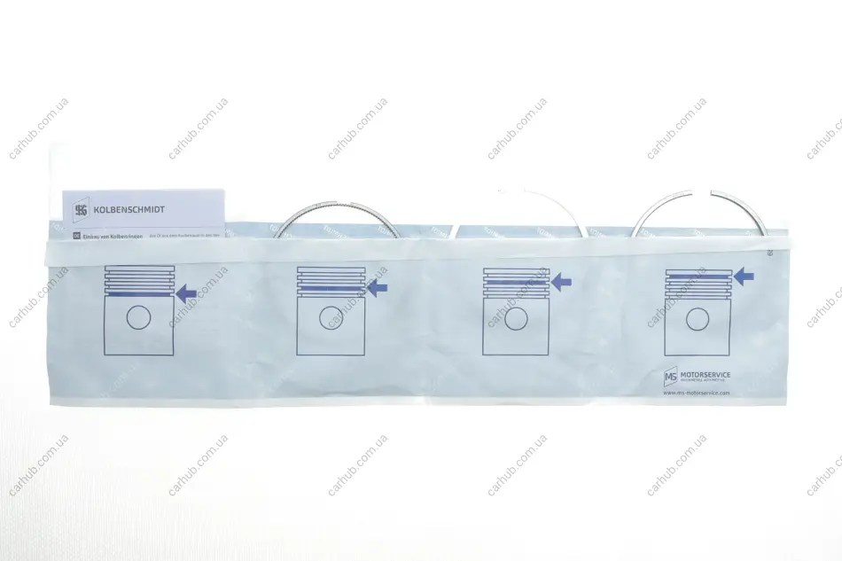 Кільця поршневі Volvo C30/C70/S40/S60/S80/V60/XC60/XC70/XC90 2.4D 01- (81.00mm/STD) (2-1.75-2) KOLBENSCHMIDT 800116310000 (фото 1)
