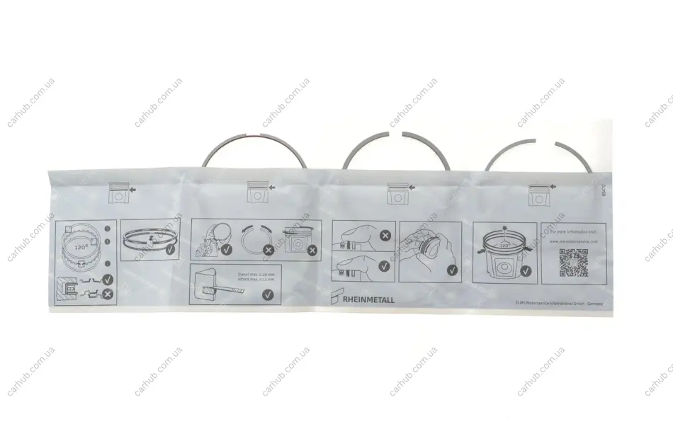Кільця поршневі VW Toureg 3.0 V6 TDI 10-18 (83.00mm) (STD) KOLBENSCHMIDT 800123310000 (фото 1)