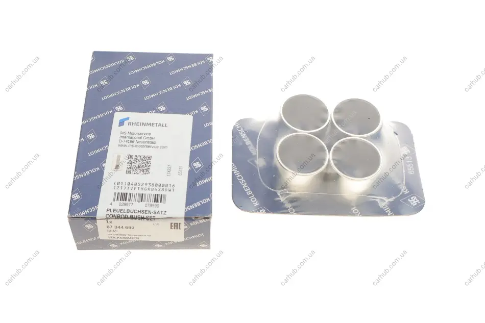 Втулка шатуна VW LT 28-55 2.4 D 78-92 /T3 1.6-1.7 D 81-92 (d=24mm) (к-кт 4шт) KOLBENSCHMIDT 87344690 (фото 1)