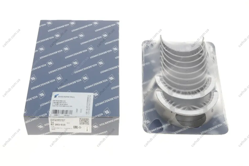 Вкладиші корінні Opel Omega B/Vectra A/Astra G 2.0 (+0.25) (к-кт) KOLBENSCHMIDT 87393610 (фото 1)