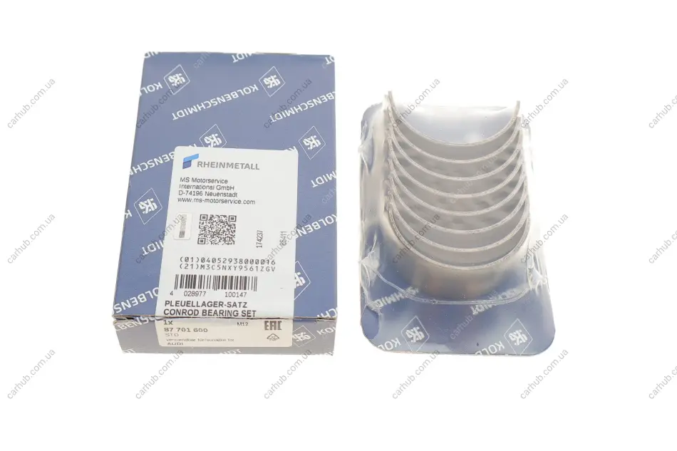 Вкладиші шатунні VW Polo/Jetta 0.9-1.3/1.3-1.4D 75-94 (STD) KOLBENSCHMIDT 87701600 (фото 1)