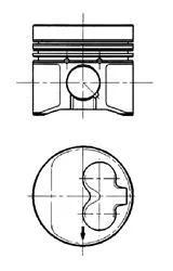Поршень комплект +0,25мм VW 1,9D/TD KOLBENSCHMIDT 91429610