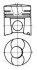 Поршень (діаметр 125мм, STD) CASE IH 170CK, 220B DEUTZ FAHR M 1620 H, SFH 3008, SFH 3008 A, SFH 4010, SFH 4010 A O & K RH30, RH30C, RH35, RH40 IVECO 190-25 AH, 190-32 AHW, 260-25 AH KOLBENSCHMIDT 93 224 600 (фото 1)