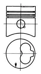Поршень комплект VW 1,6D/2,0D/2,4D KOLBENSCHMIDT 93260620