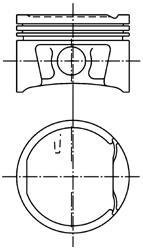 Поршень Dacia Duster/Logan/Sandero/Renault Clio/Kangoo 1.6 16V 98- (80.00mm/+0.50mm) KOLBENSCHMIDT 99746610