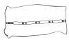 Прокладка кришки клапана HYUNDAI TERRACAN KIA CARNIVAL II, K2900 2.9D 10.01- KOREA N40310OEM (фото 1)