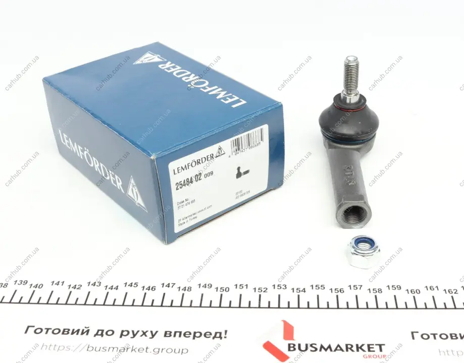 Наконечник тяги рульової (R) Renault Kangoo 1.2-1.9 dCi 97- LEMFORDER 25484 02 (фото 1)