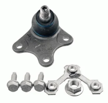 Шарова опора лів (передн) (діаметр конуса 14,8mm) AUDI A2 SEAT CORDOBA, IBIZA III, LEON, TOLEDO II SKODA FABIA I, FABIA I PRAKTIK, FABIA II, ROOMSTER, ROOMSTER PRAKTIK VW FOX 1.0-2.0 10.98- LEMFORDER 2552402